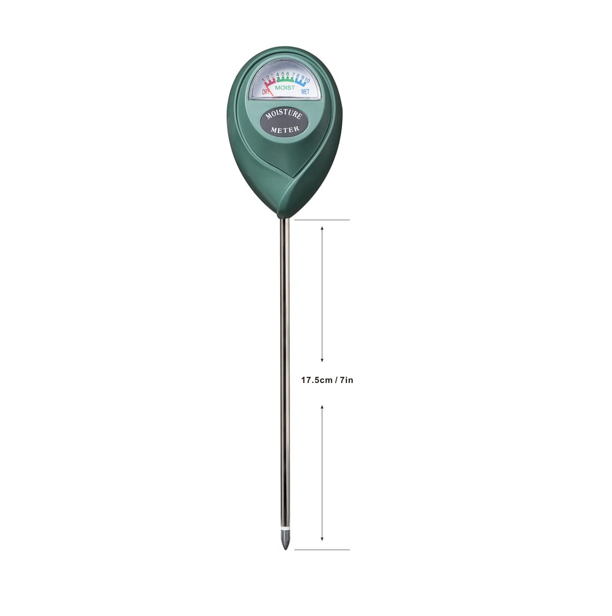 XLUX Soil Moisture Meter, Plant Water Monitor, Hygrometer Sensor for Gardening, Farming, indoor and outdoor plants, No Batteries Required