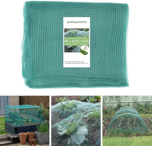 Gardening Naturally Soft Green Anti Butterfly Netting for Garden Fruit Crop Protection (2m x 5m)