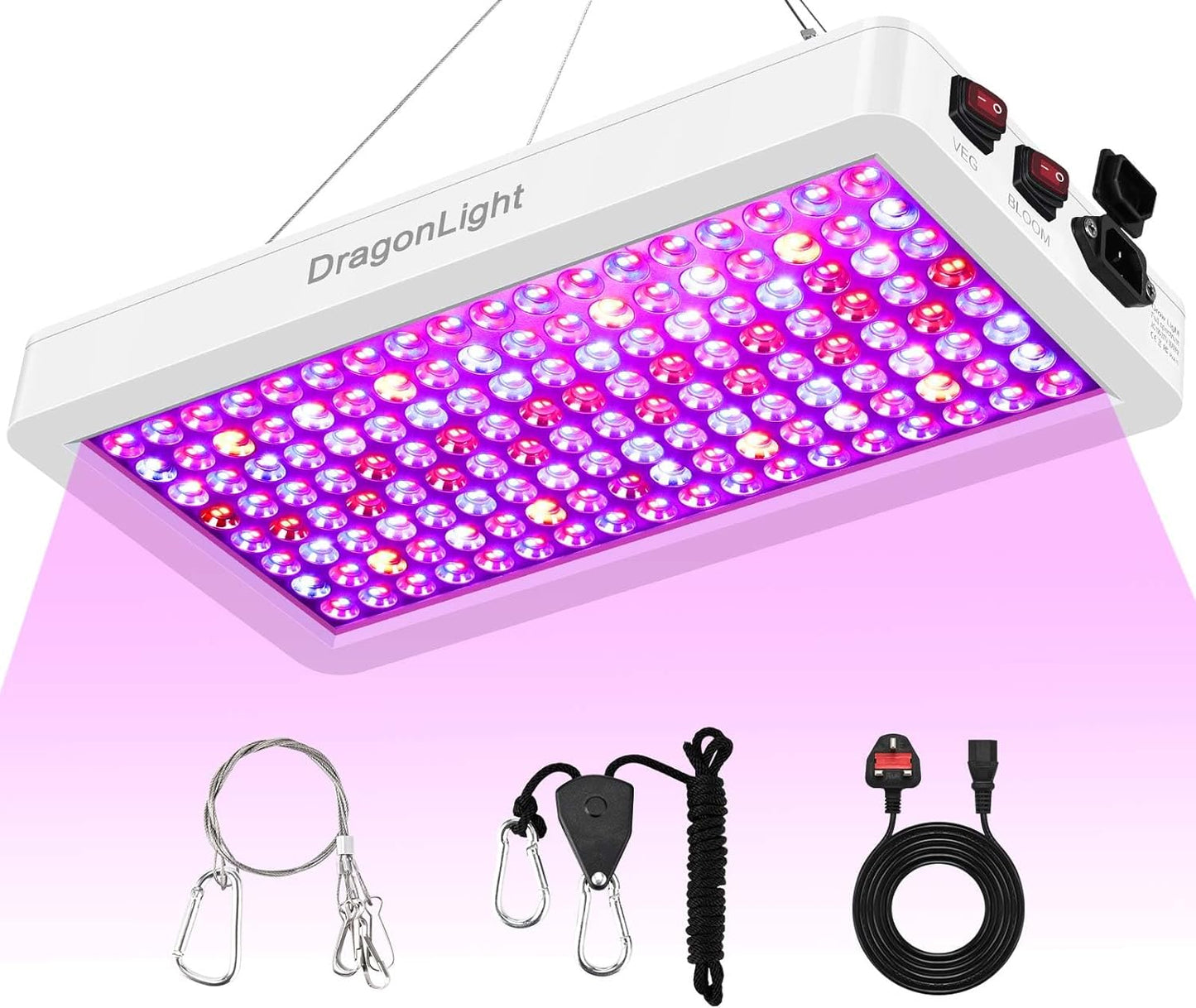 LED Grow Lights for Greenhouse and Indoor Plant Veg and Flower Growing