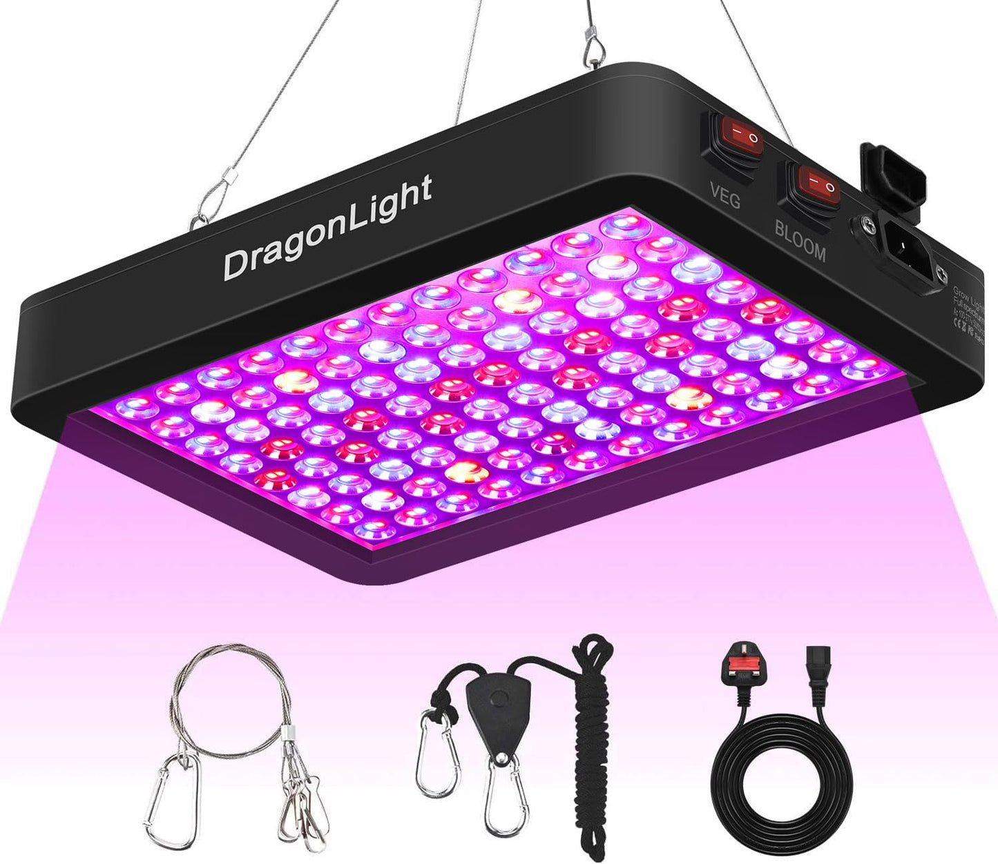 LED Grow Lights for Greenhouse and Indoor Plant Veg and Flower Growing