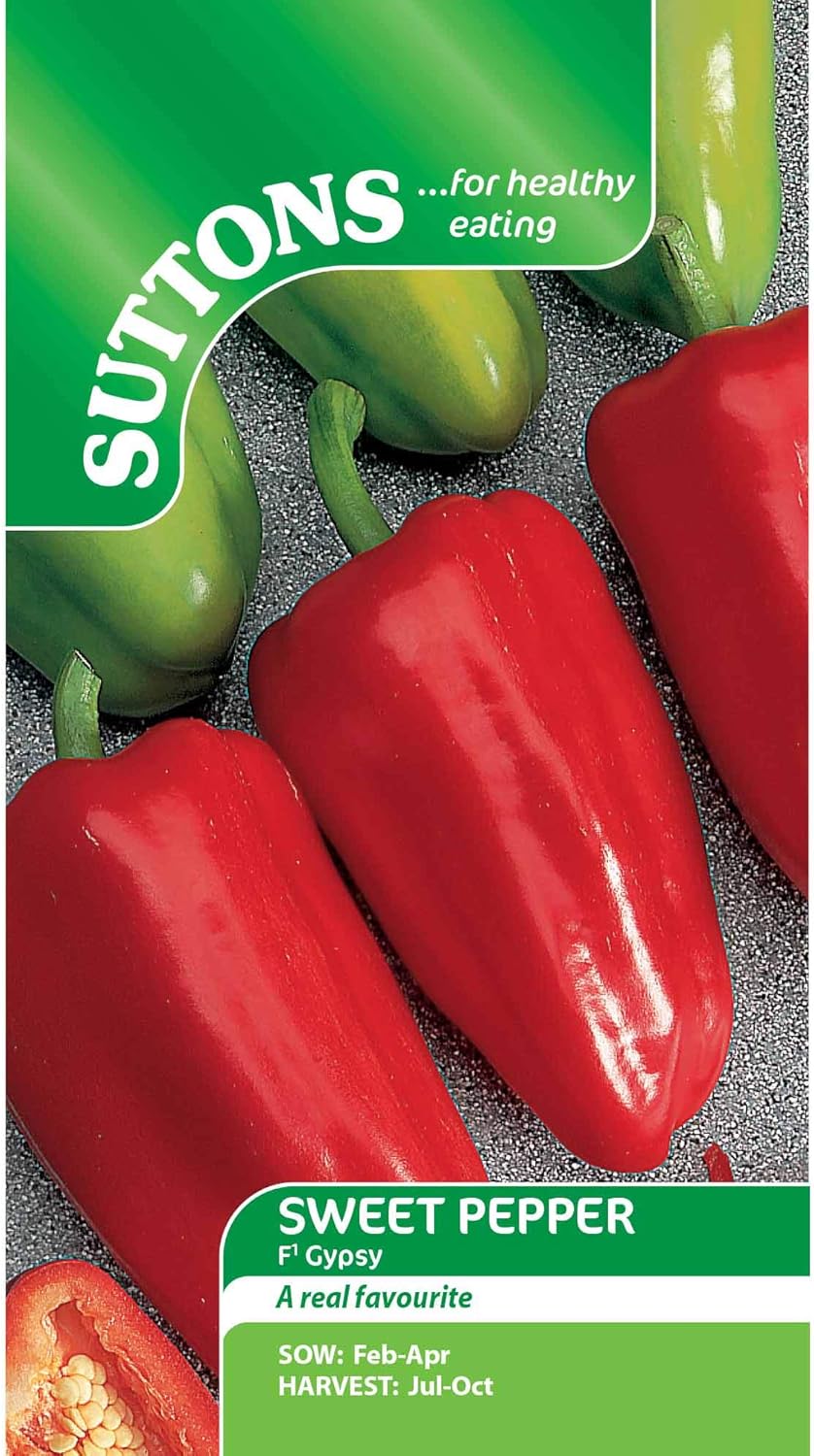 Suttons - Pepper Sweet Seeds - F1 Gypsy