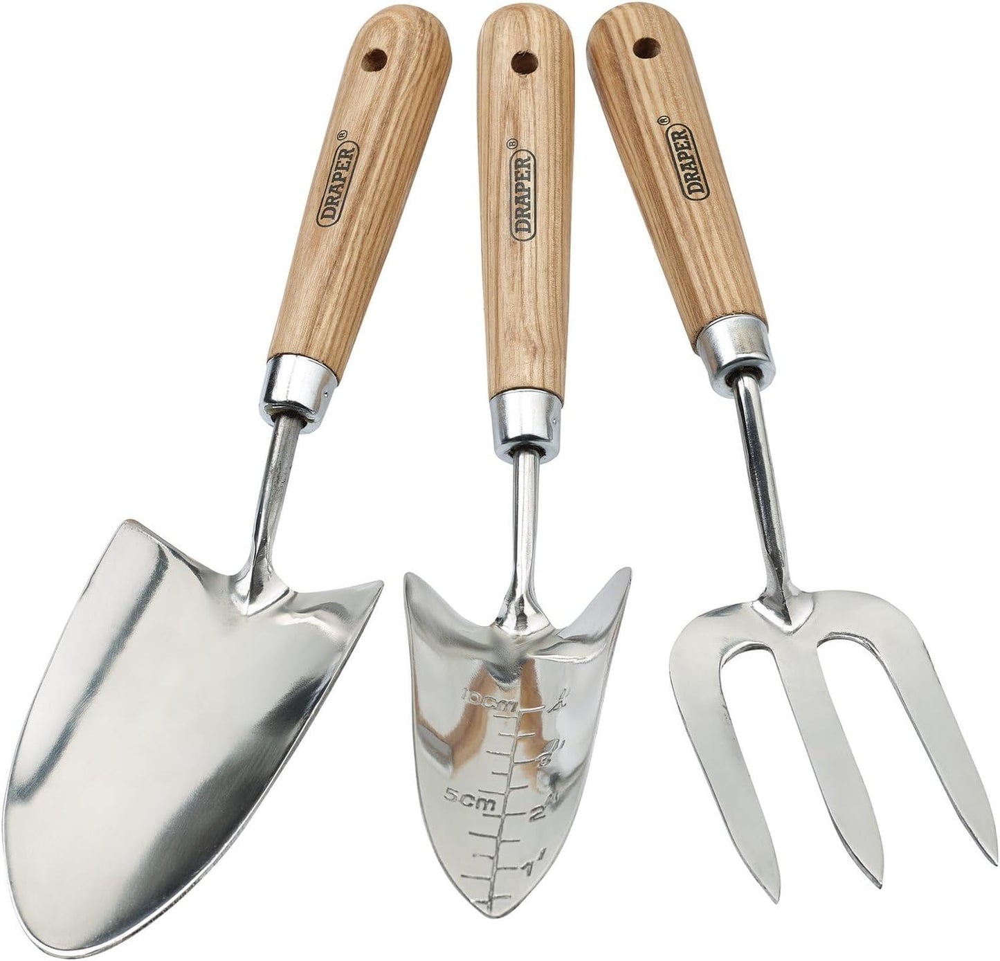 Draper Expert Stainless Steel Hand Fork and Trowels Set (3 Pieces)