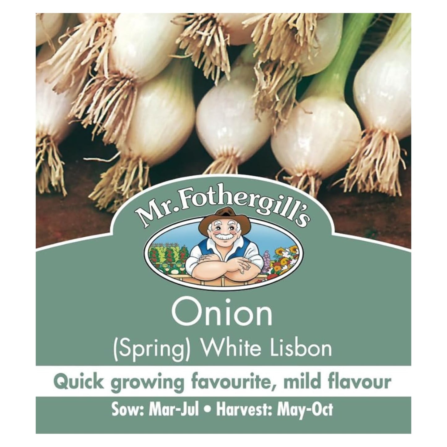 Mr Fothergill's 10890 Vegetable Seeds, Onion (Spring) White Lisbon