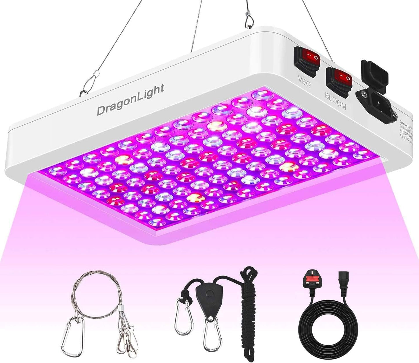 LED Grow Lights for Greenhouse and Indoor Plant Veg and Flower Growing