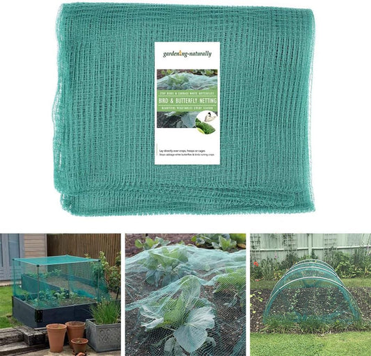 Gardening Naturally Soft Green Anti Butterfly Netting for Garden Fruit Crop Protection (2m x 5m)