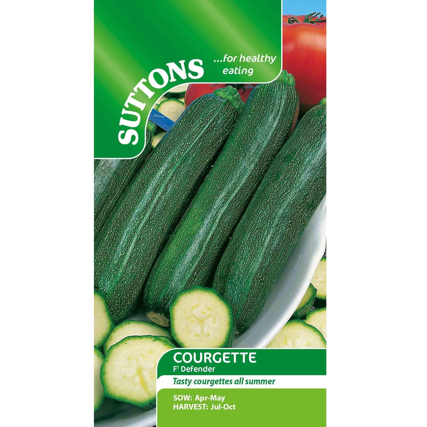 Suttons - Courgette Seeds - F1 Defender